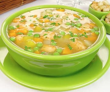 Receita de Caldo de Frango com Legumes