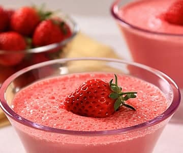 Receita de Gelatina Cremosa de Whey Protein