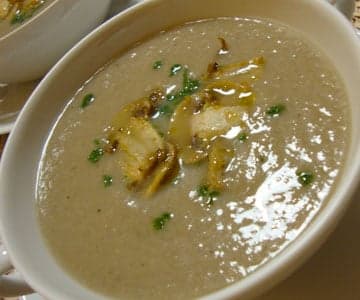 Receita de Sopa de Champignon e Frango