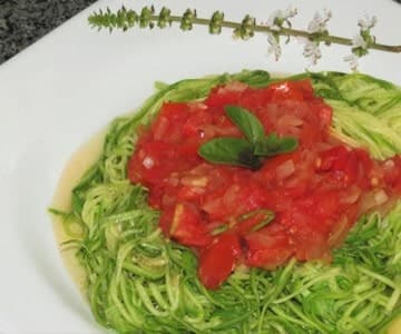 Receita de Spaghetti de Abobrinha
