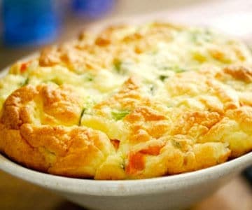 Receita de Suflê de Legumes